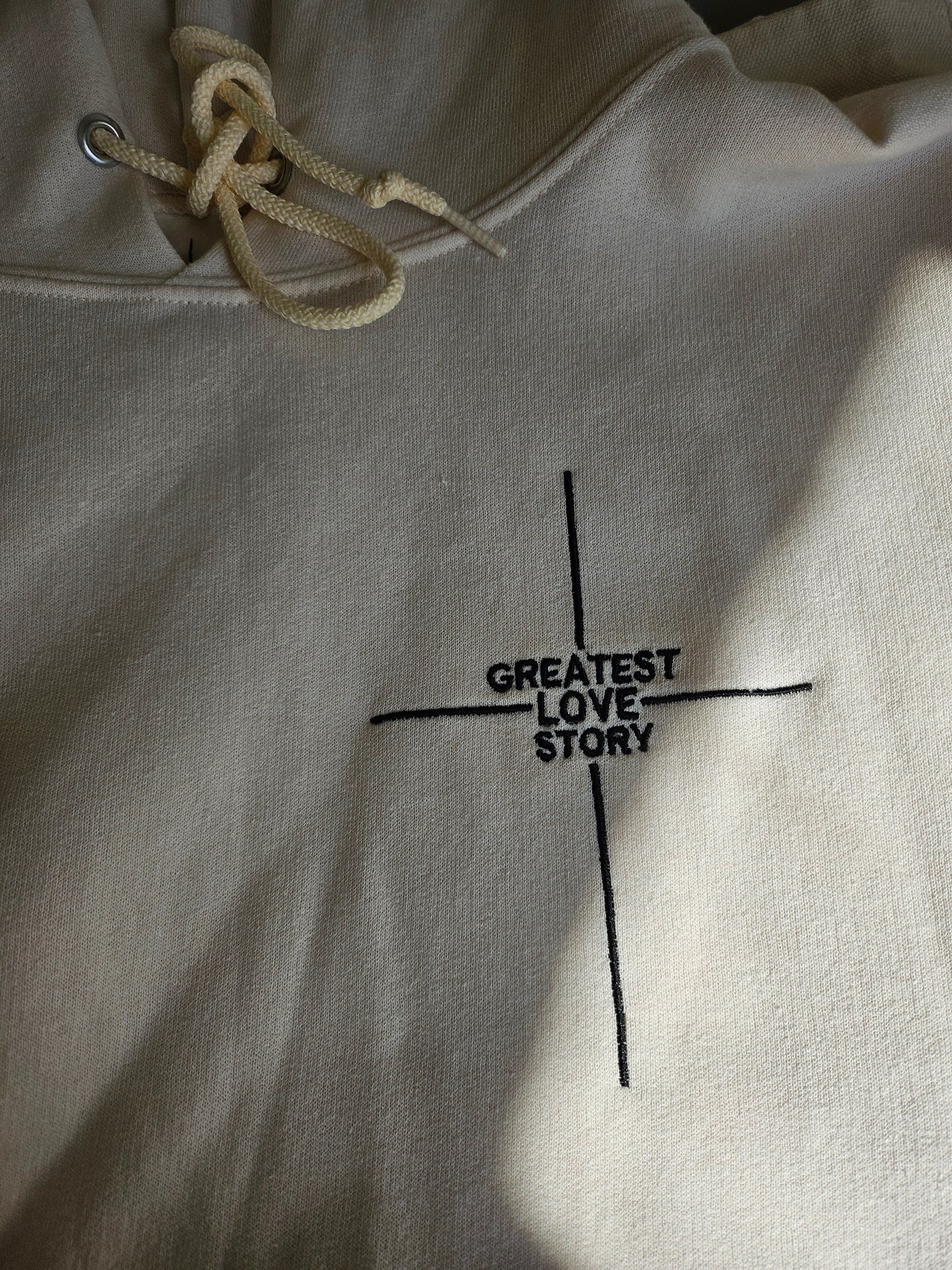 Greatest Love Story Embroidered Hoodie