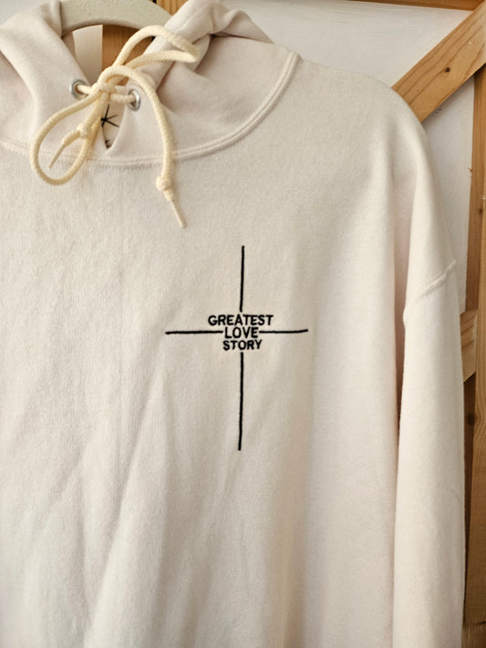 Greatest Love Story Embroidered Hoodie