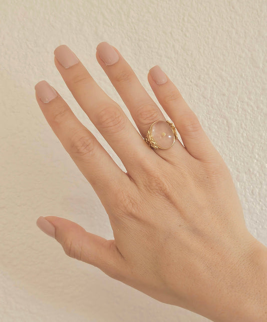 Oval Mustard Ring