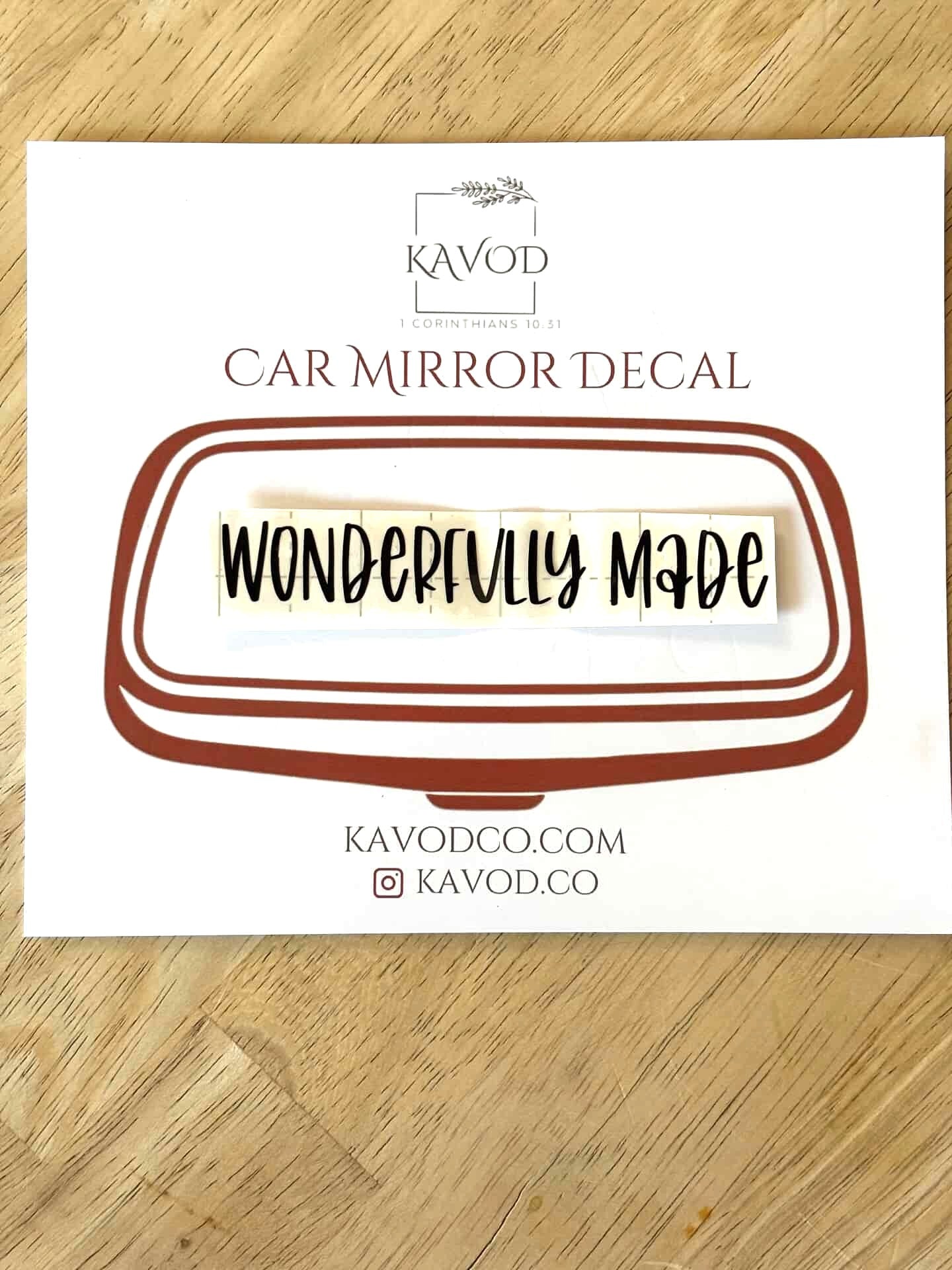 New! Mirror Decals