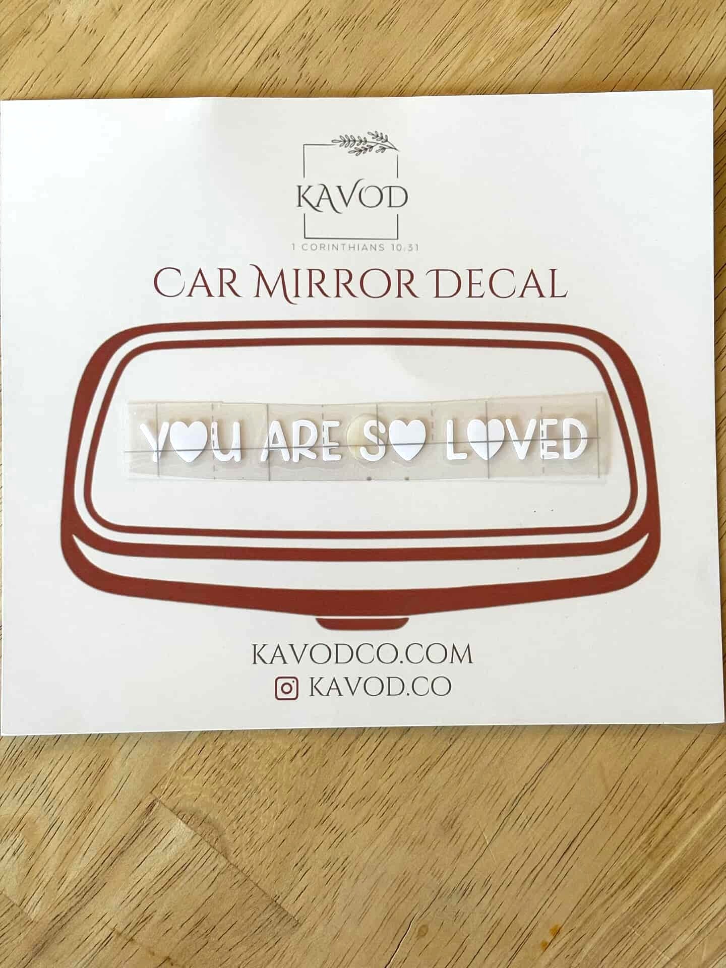 New! Mirror Decals