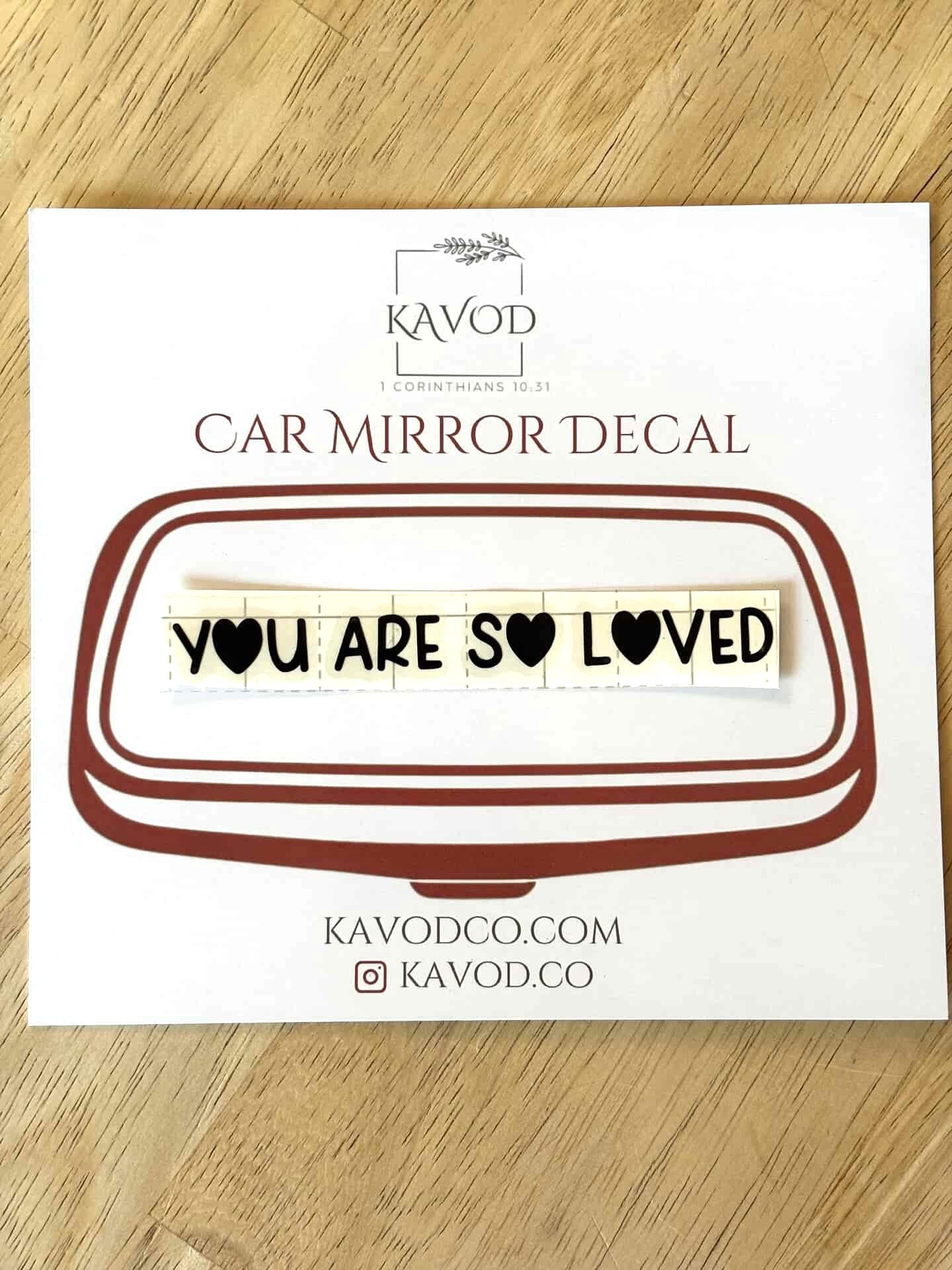 New! Mirror Decals