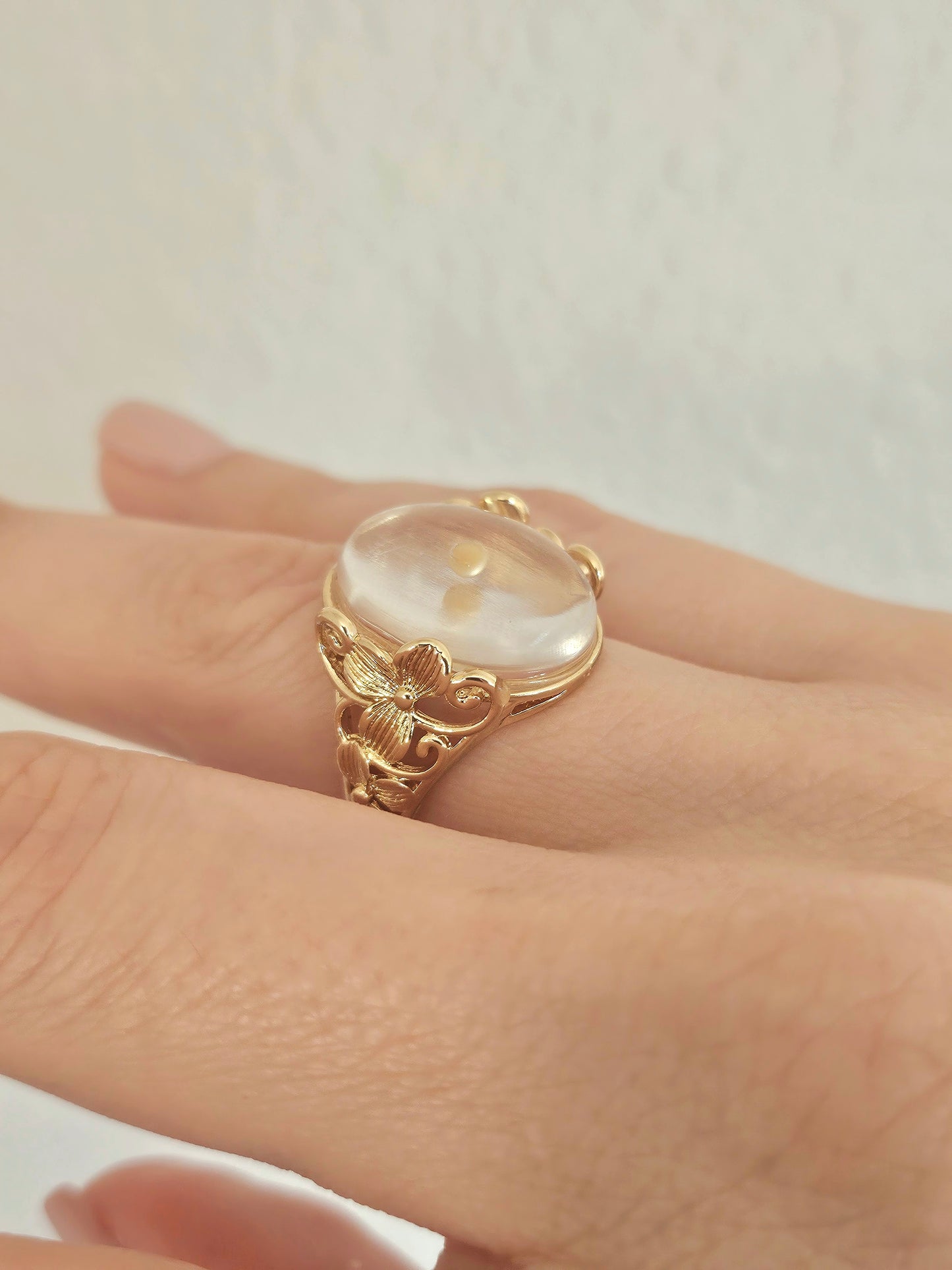 Oval Mustard Ring