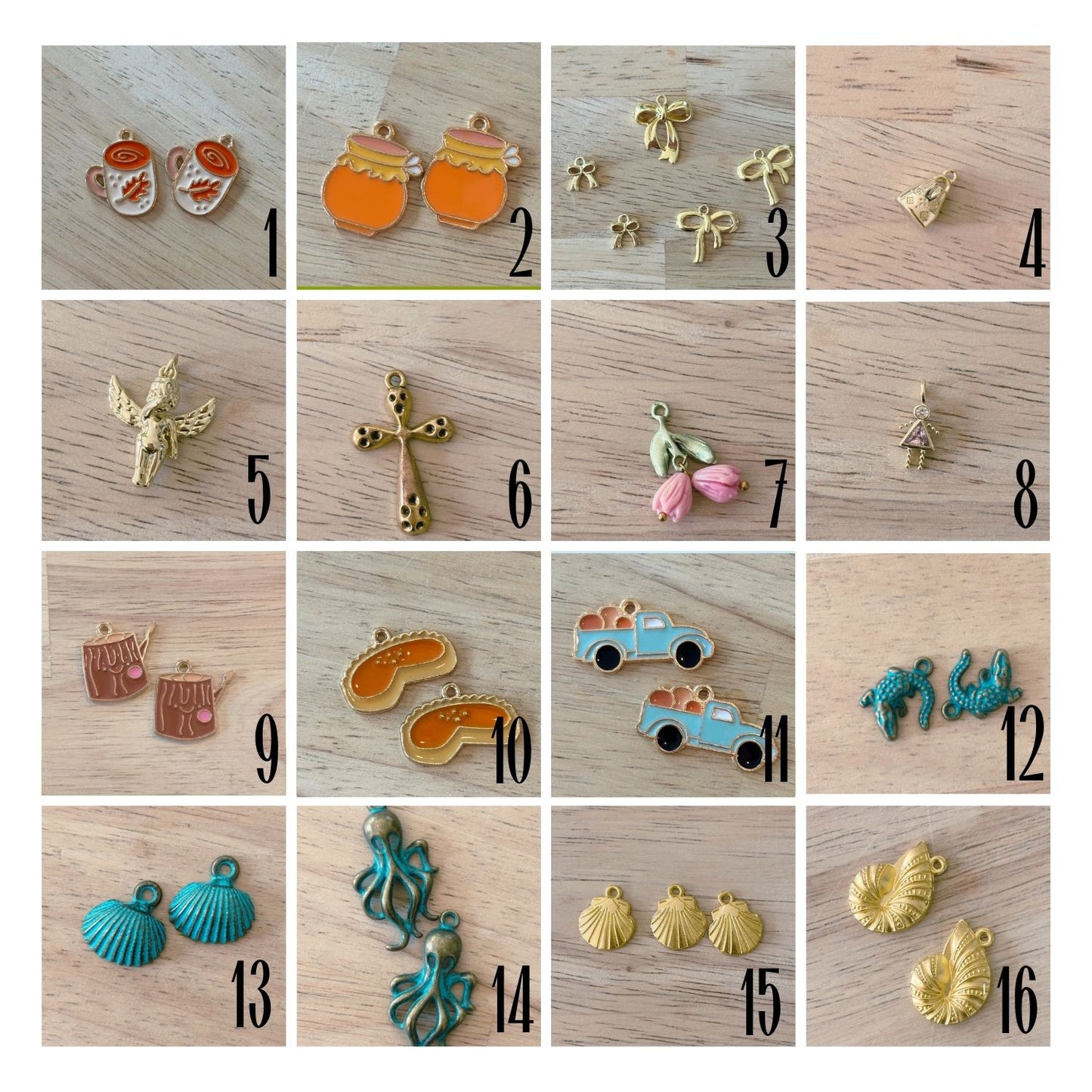 New! Custom Charm Metal Bookmark